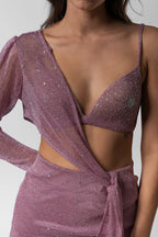 Pink-Purple Mini Dress