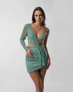 Mint Green Mini Dress