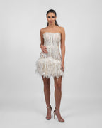 Lustrous Pearl White Dress