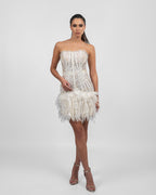 Lustrous Pearl White Dress