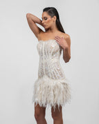 Lustrous Pearl White Dress