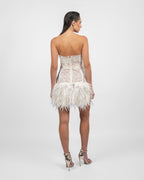 Lustrous Pearl White Dress
