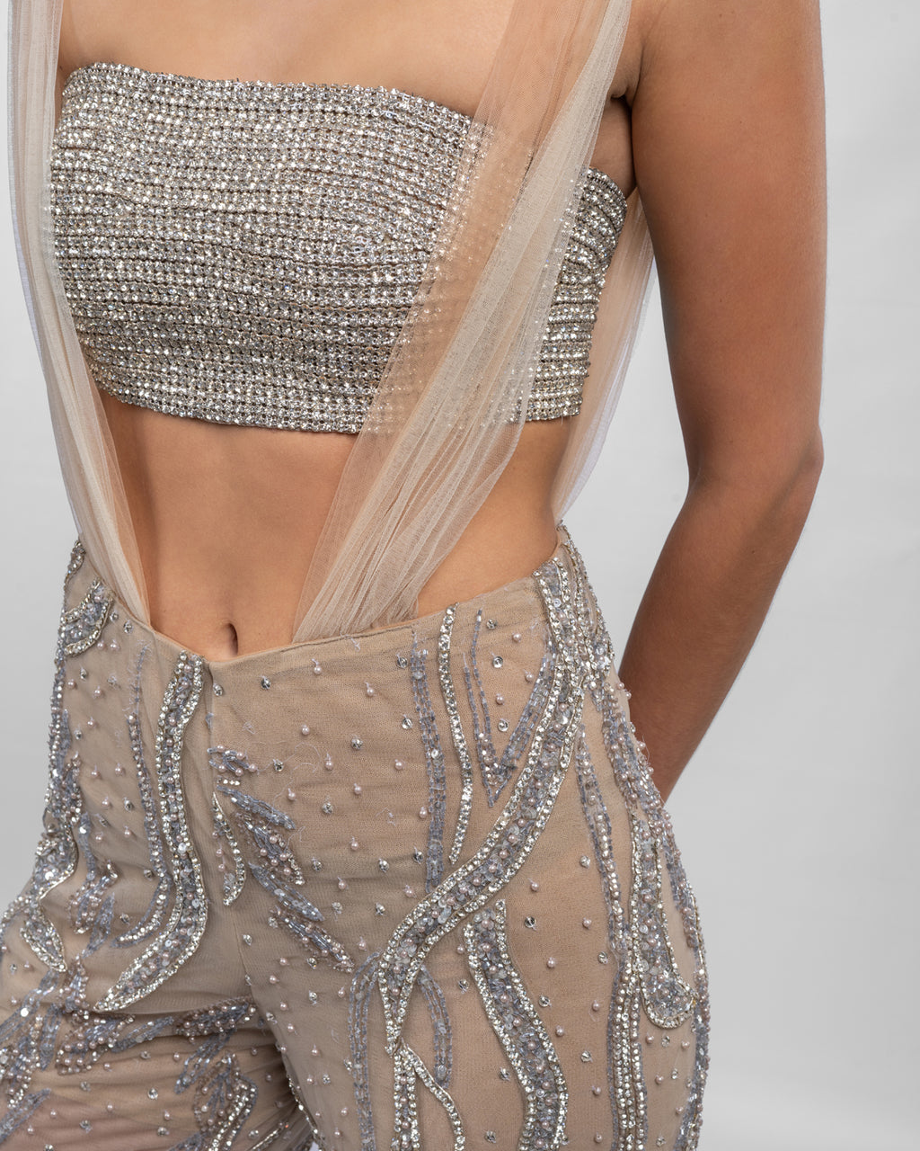 Divine Silver Jumpsuit