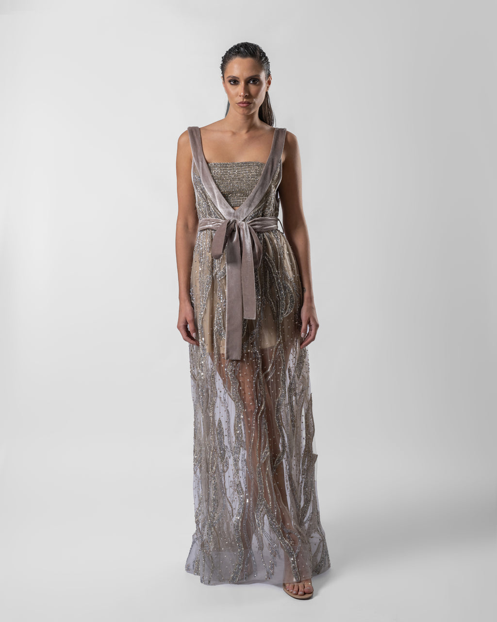 Luxurious Silver Dress