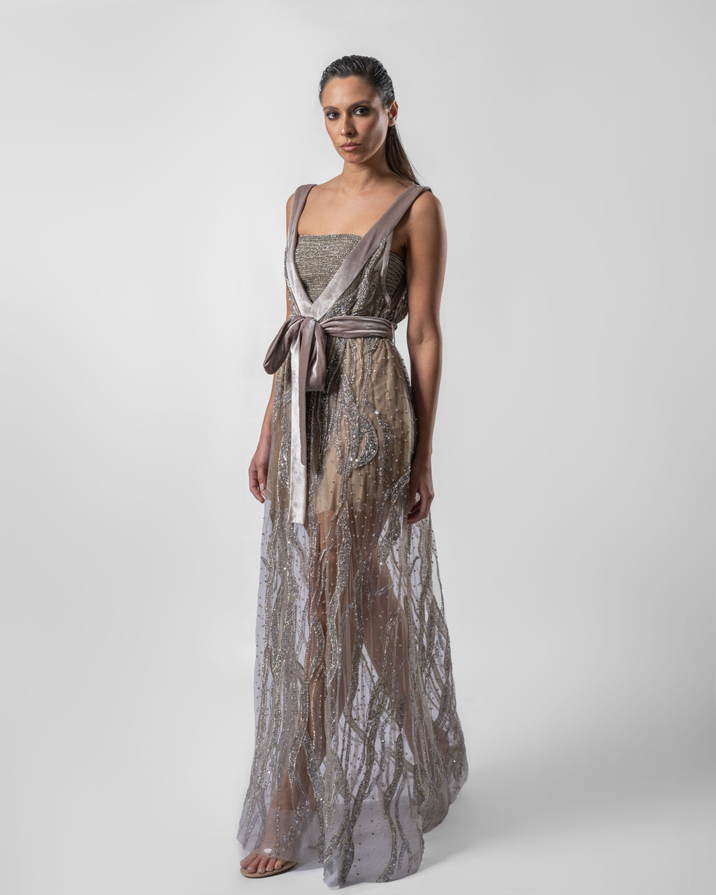 Luxurious Silver Dress