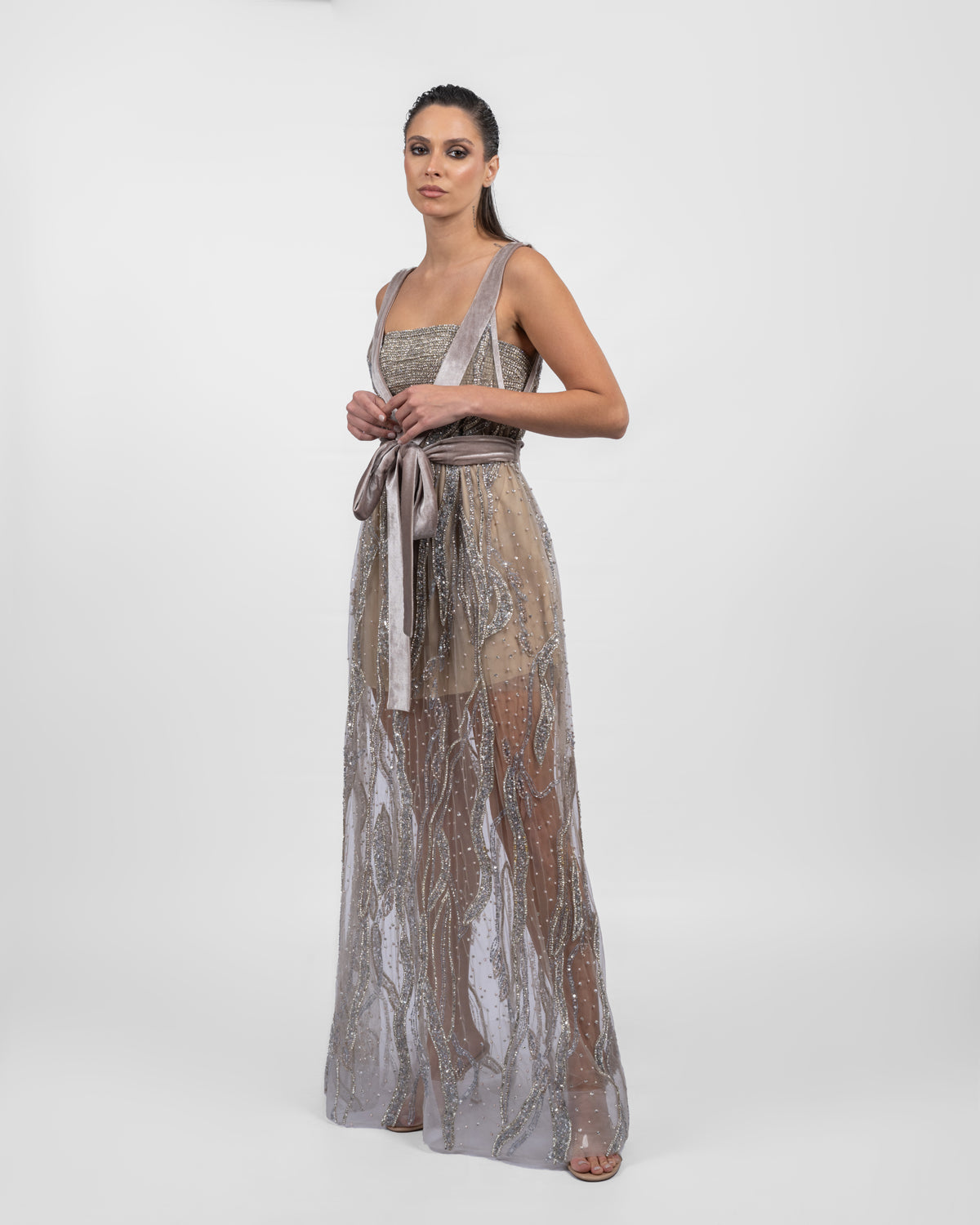 Luxurious Silver Dress