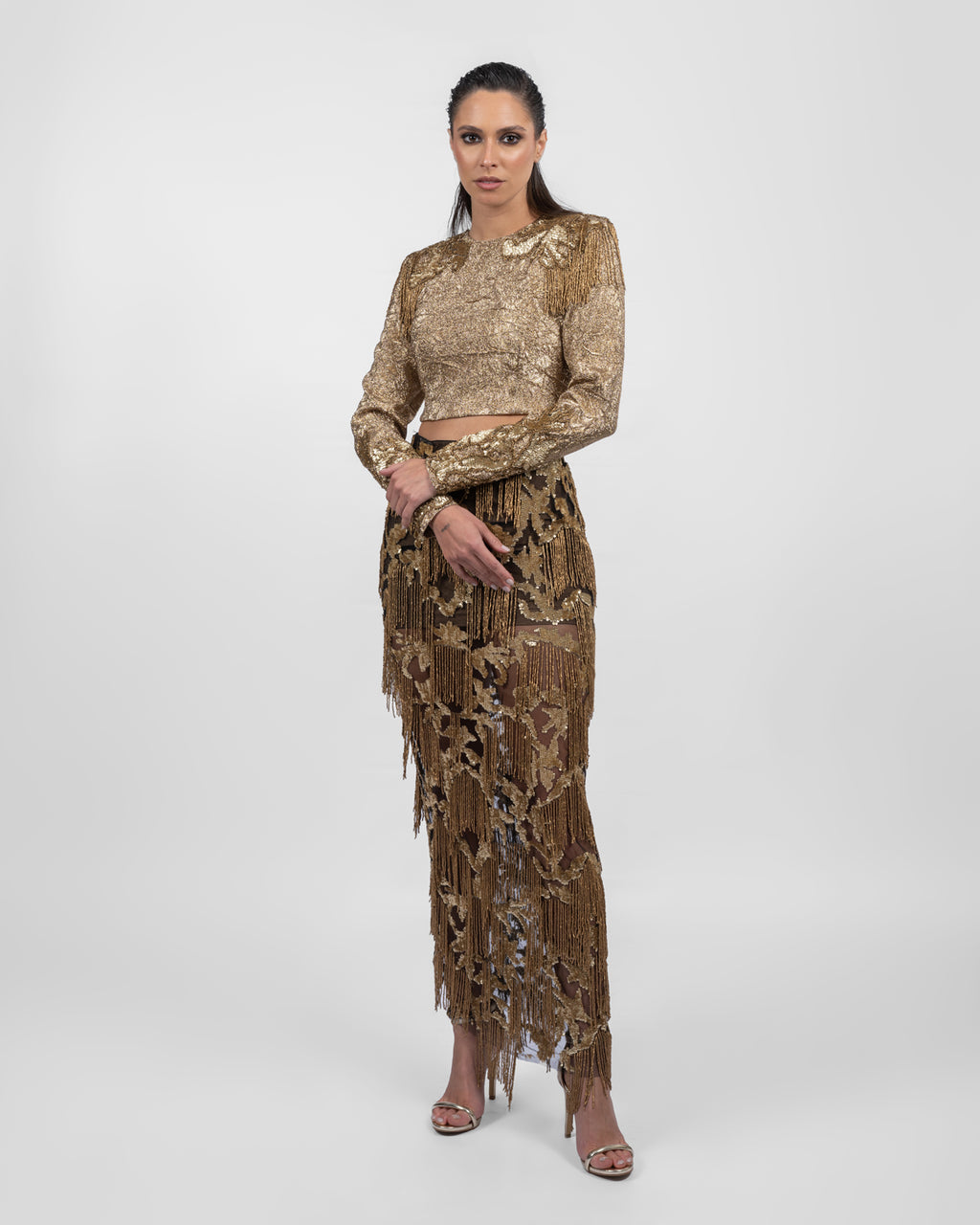 Majestic Golden Fringes Set