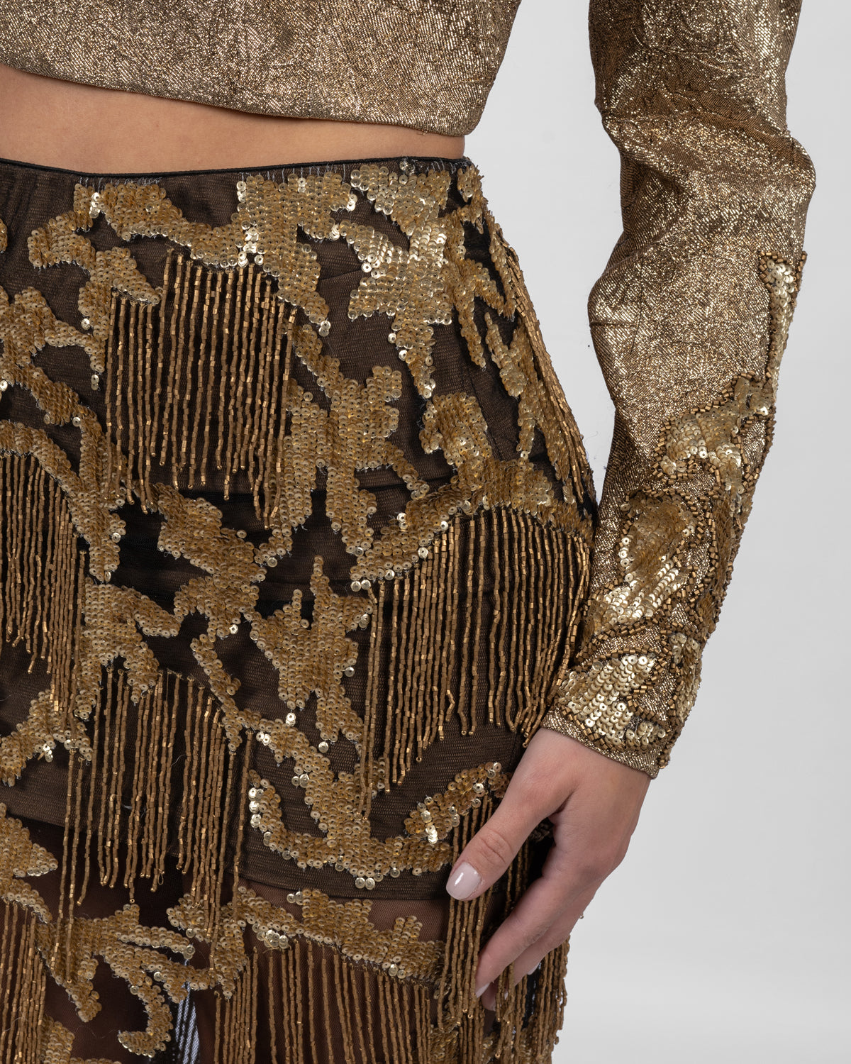 Majestic Golden Fringes Set