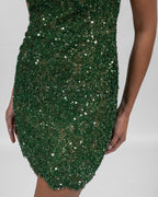 Emerald Spark Sequin Mini Dress