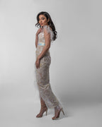 Opulent White Sequin Dress