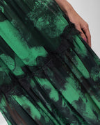 Sophisticated Green Black Dress