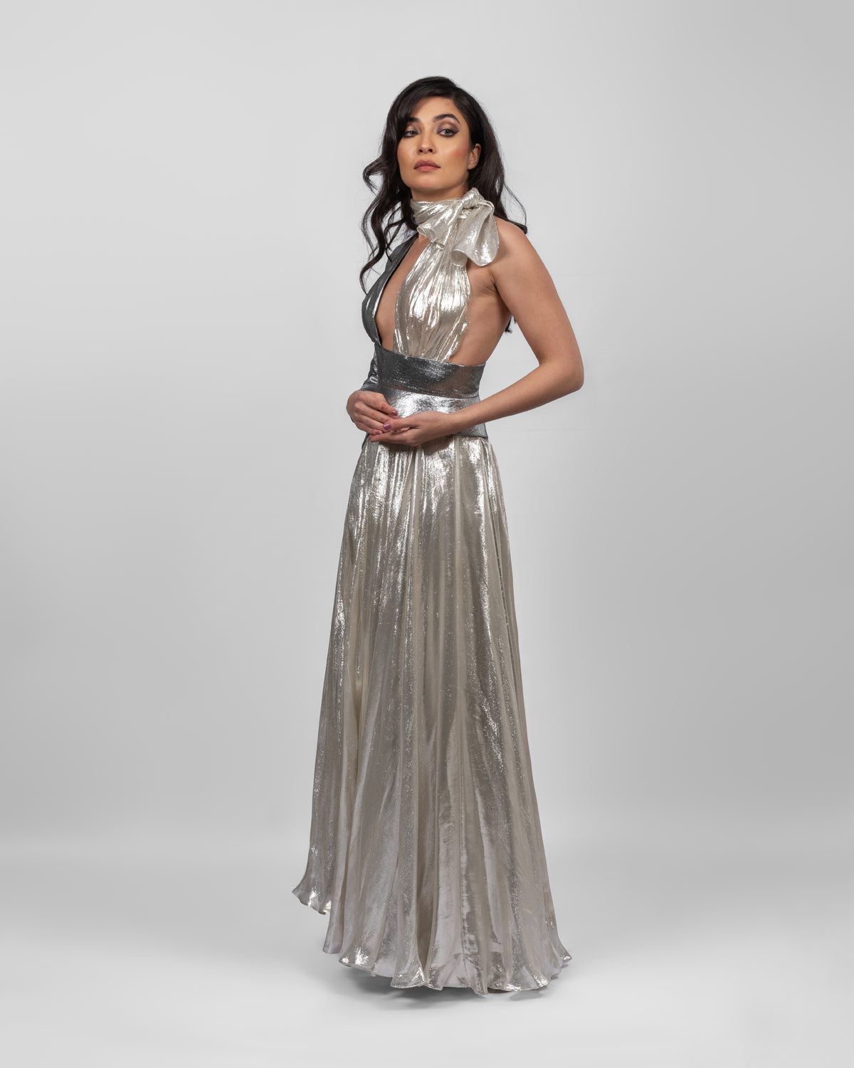 Celestial One-shoulder White Dress