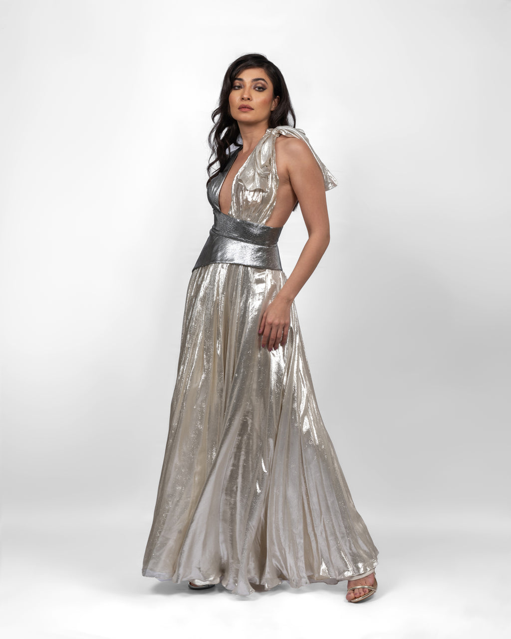 Celestial One-shoulder White Dress
