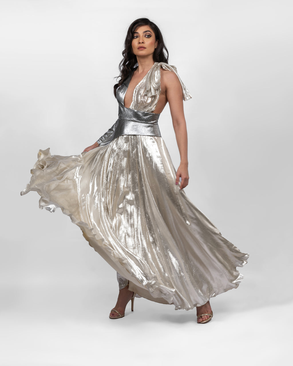 Celestial One-shoulder White Dress