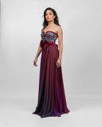 Striking Ombre Sequin Dress