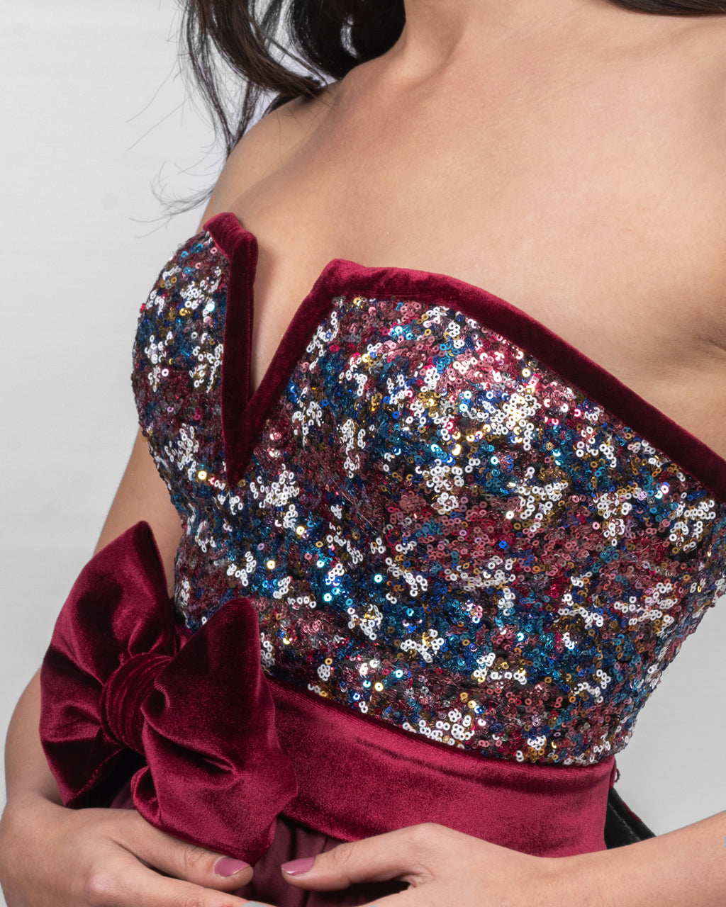 Striking Ombre Sequin Dress