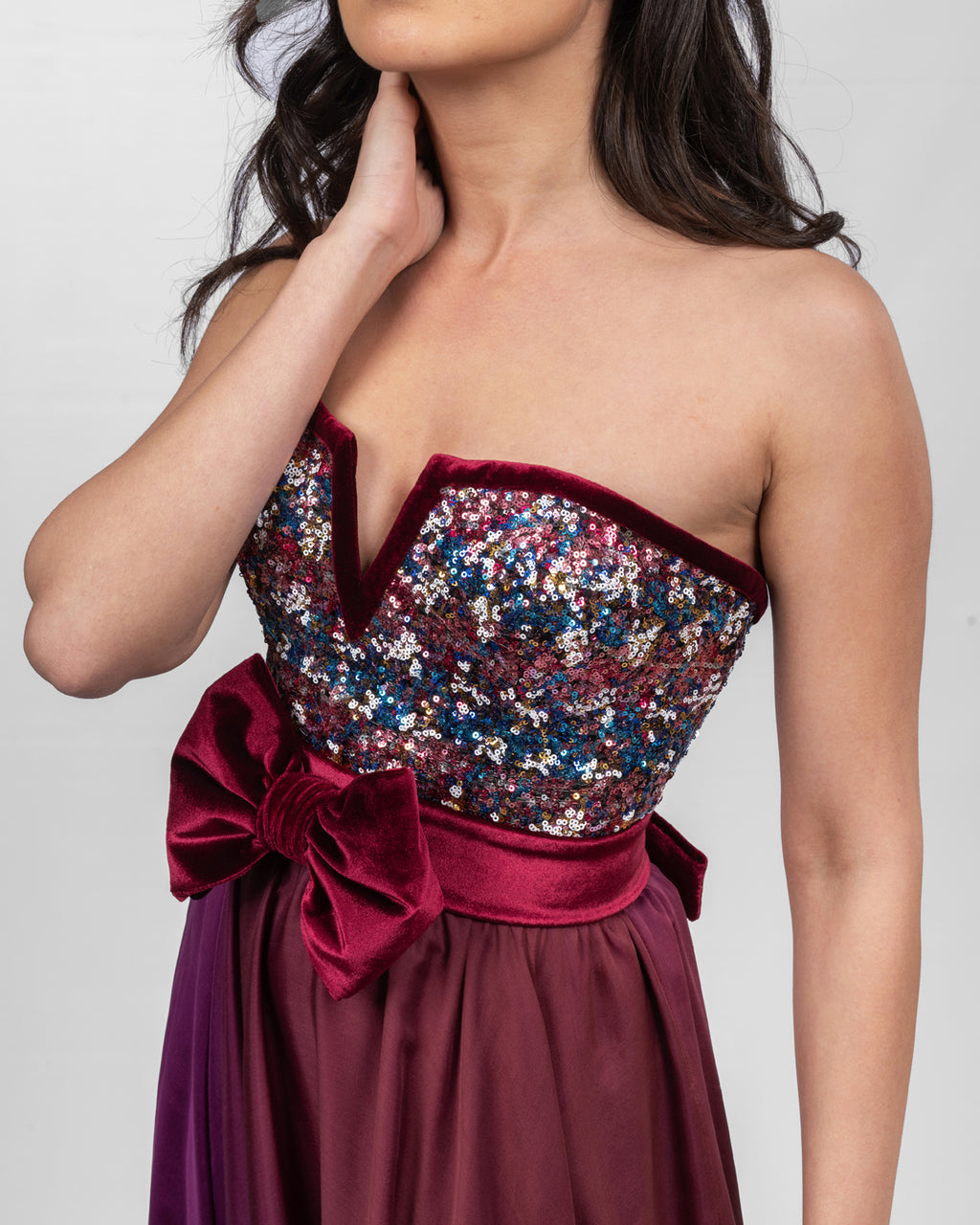 Striking Ombre Sequin Dress