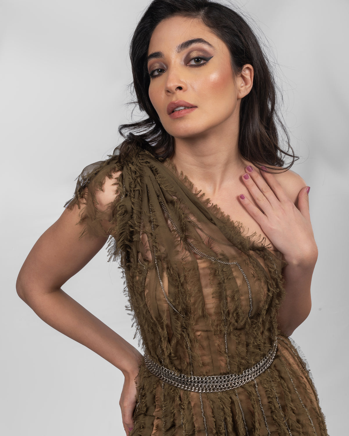Enchanting Olive Dress