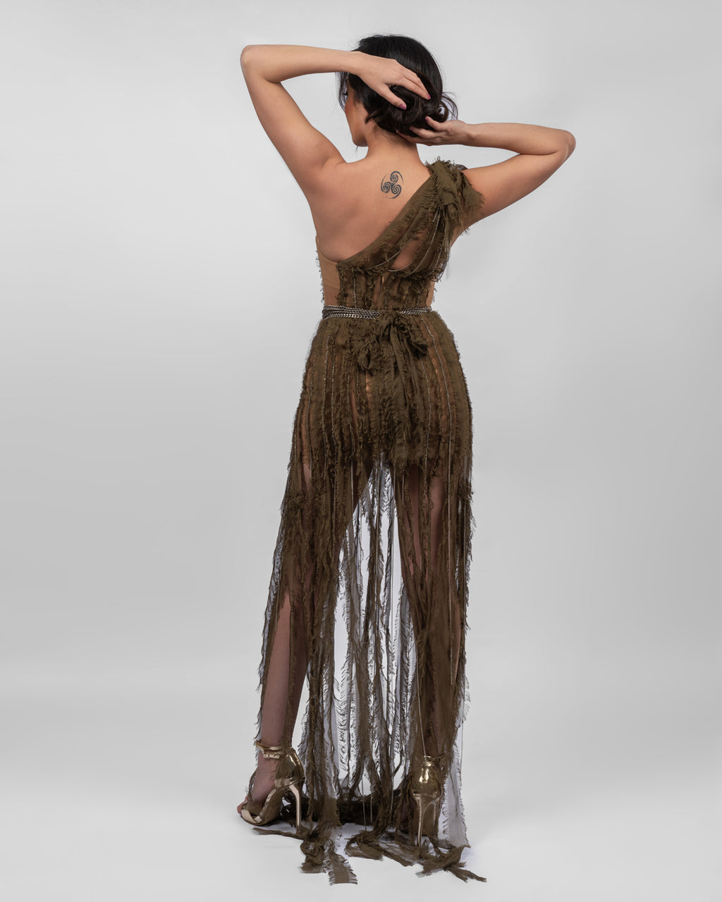 Enchanting Olive Dress