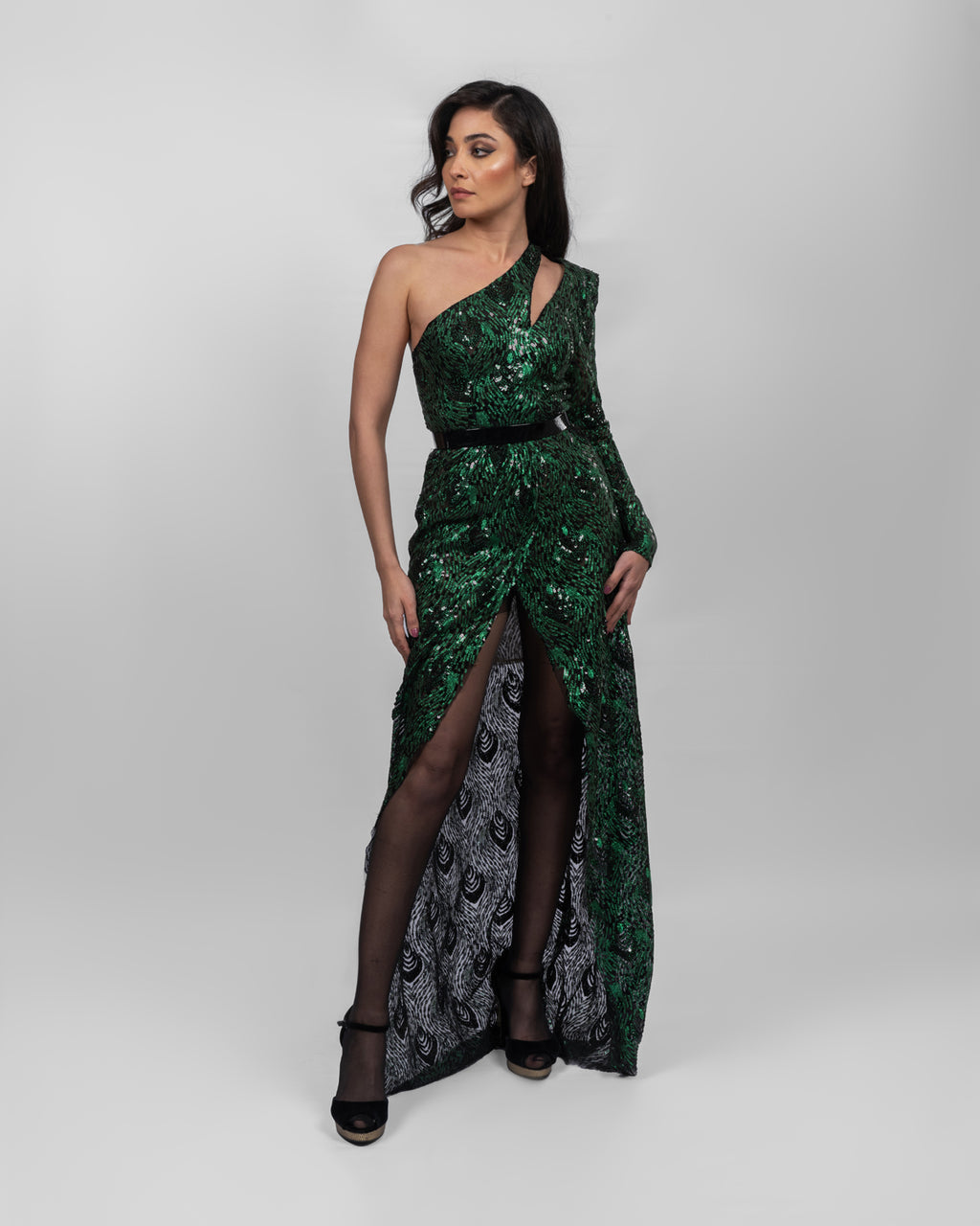 Glamorous Emerald Green Dress