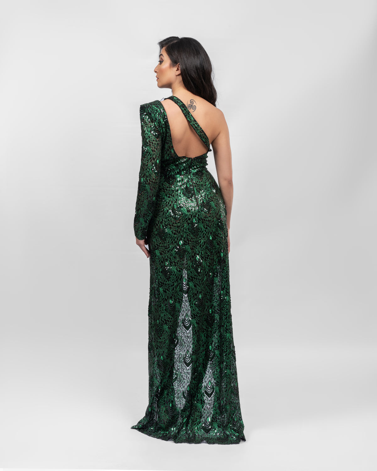 Glamorous Emerald Green Dress