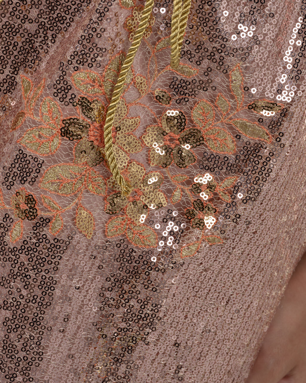 Vibrant Bois De Rose Sequin Dress