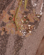 Vibrant Bois De Rose Sequin Dress