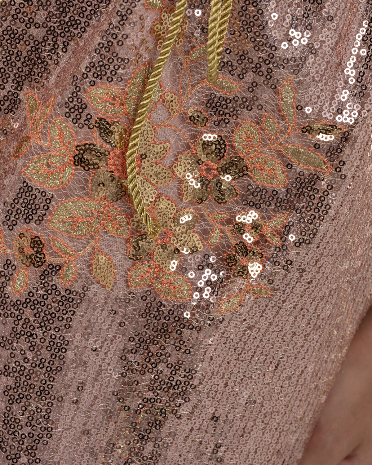 Vibrant Bois De Rose Sequin Dress