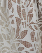 Refined White Brocade Maxi Dress