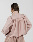 Refined Powder Pink Balloon Turtleneck Jacket