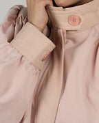 Refined Powder Pink Balloon Turtleneck Jacket