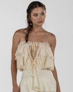 Playful Cream Balloon Top