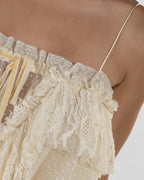 Playful Cream Balloon Top