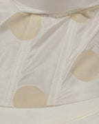 Delicate Off-White Bustier Corset Top