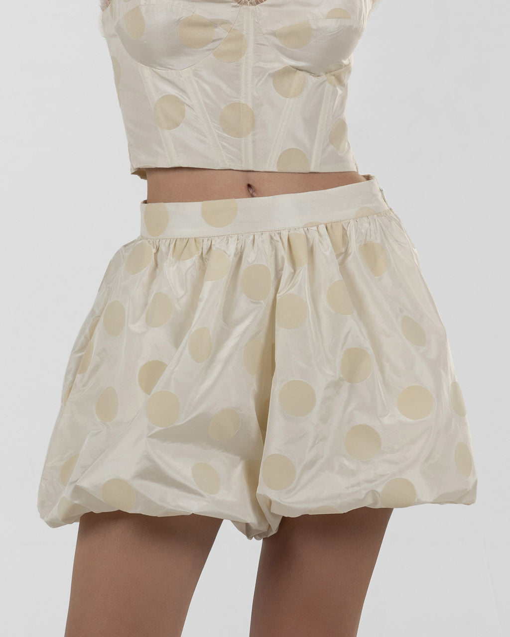 Chic Polka-Dot Balloon Shorts