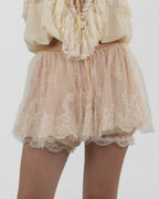 Chic Off-White Tulle Skirt