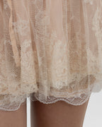 Chic Off-White Tulle Skirt