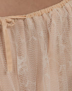 Chic Off-White Tulle Skirt