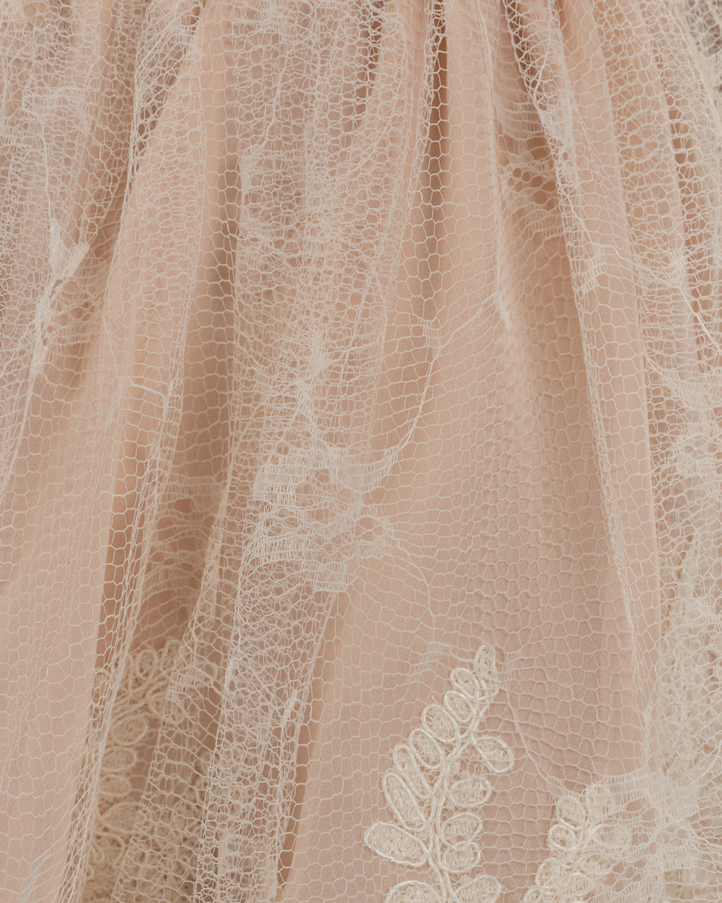 Chic Off-White Tulle Skirt