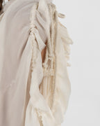 Delicate Off-White Oversized Blouse