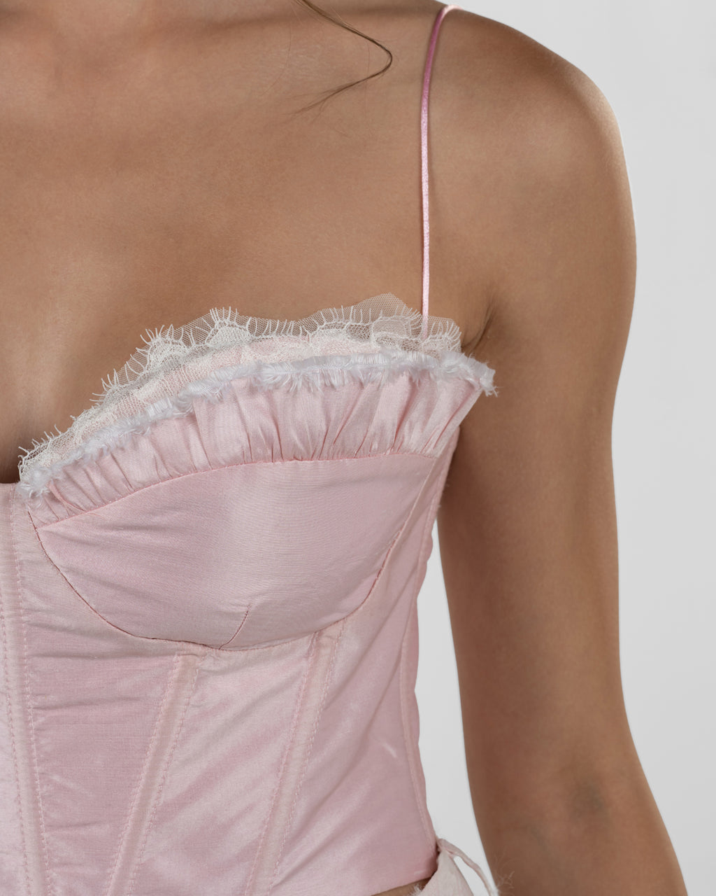 Chic Pink Corset Top