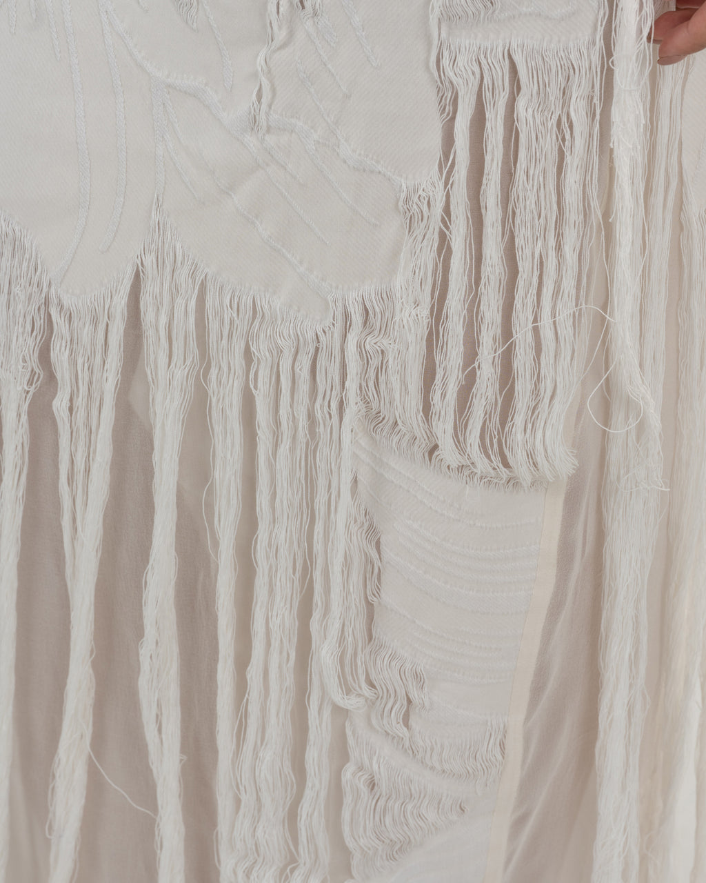 Playful Off-White Maxi Dress