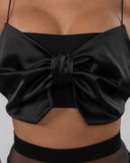 Black cropped top