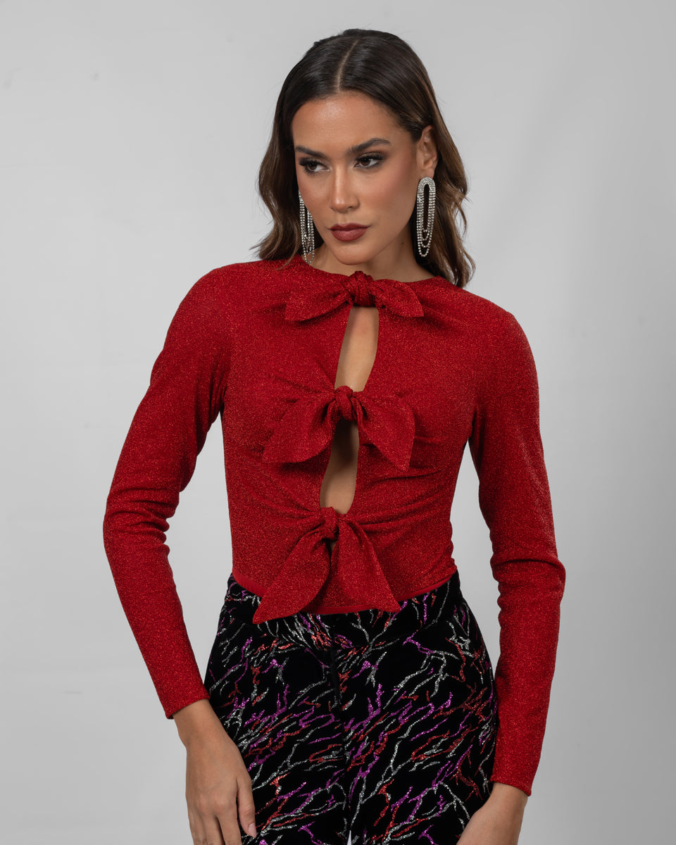 Red bodysuit