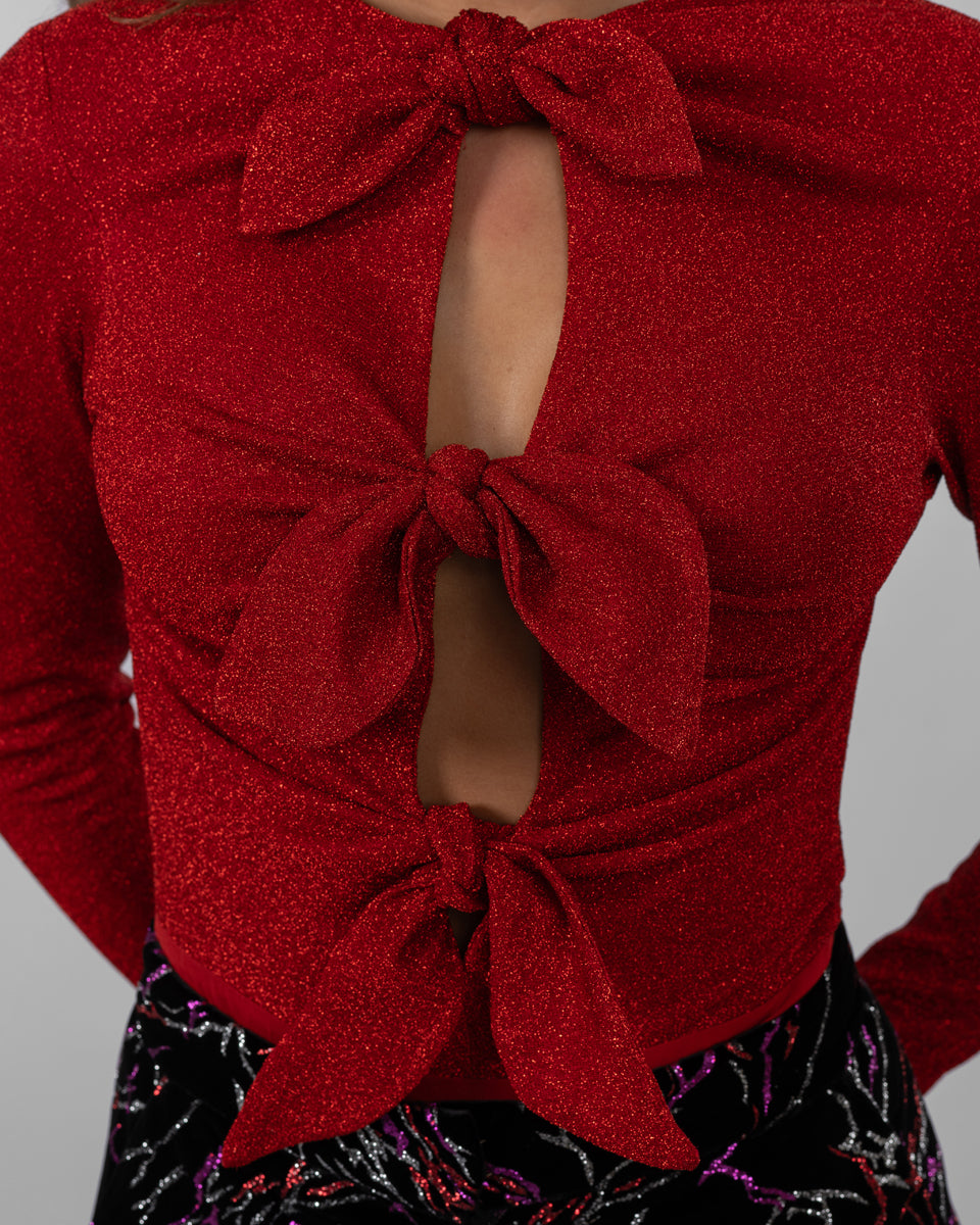 Red bodysuit