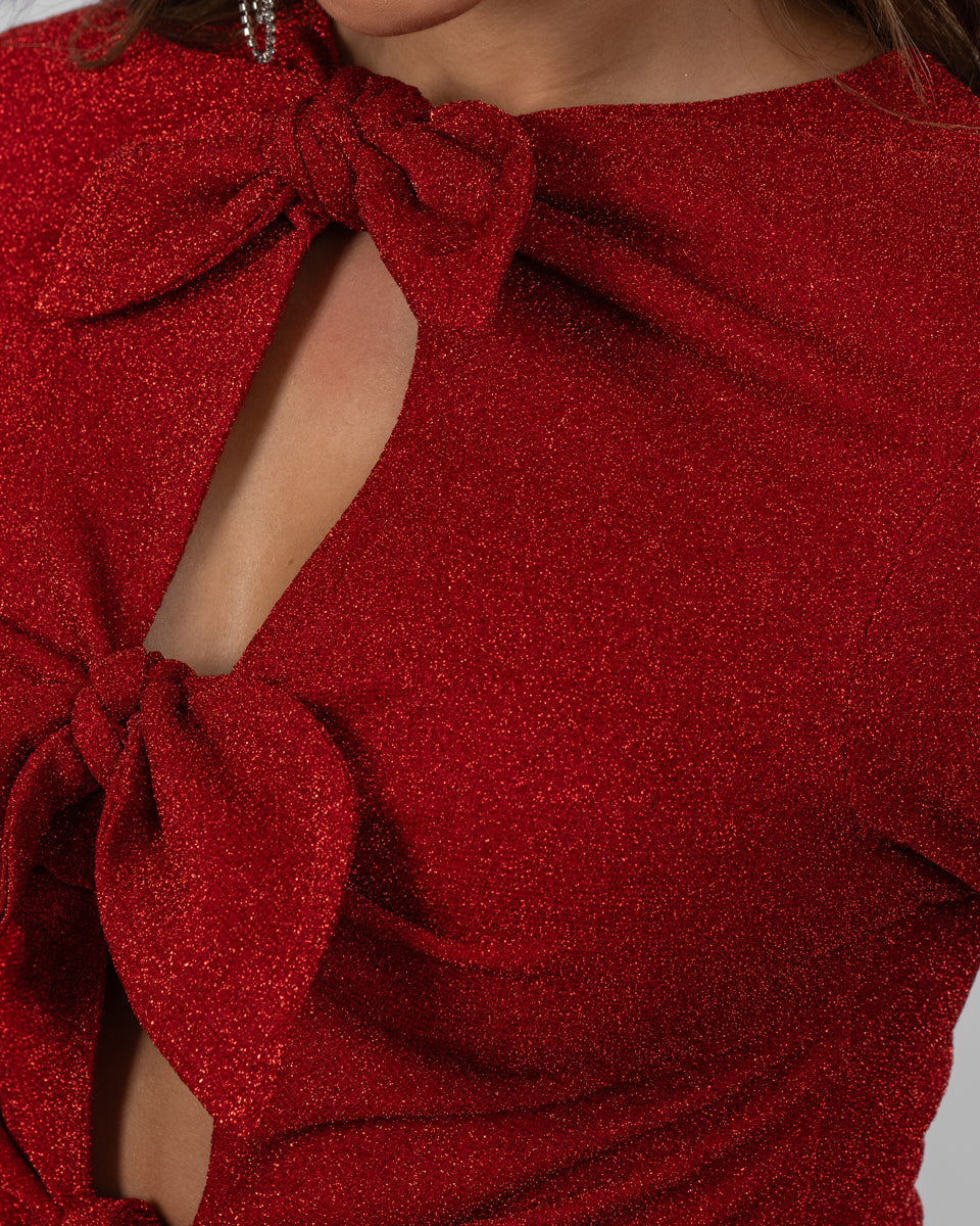 Red bodysuit
