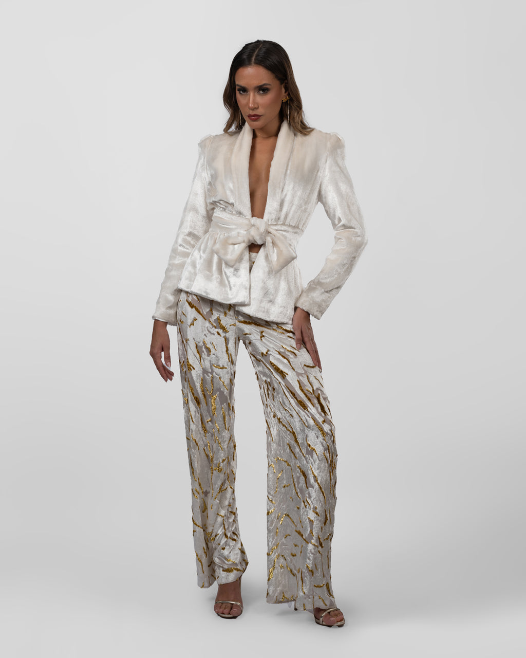 White Velvet Jacket