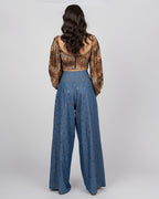 leopard stain crop top