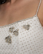 White Embroidered Tulle Set