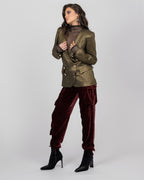Brocade Fitted Blazer